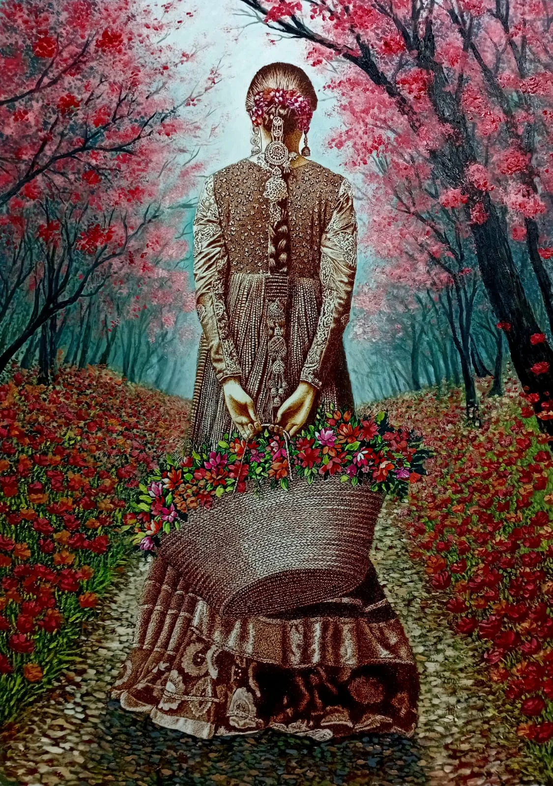 Master piece pen and ink artwork by Asif Ghayaz